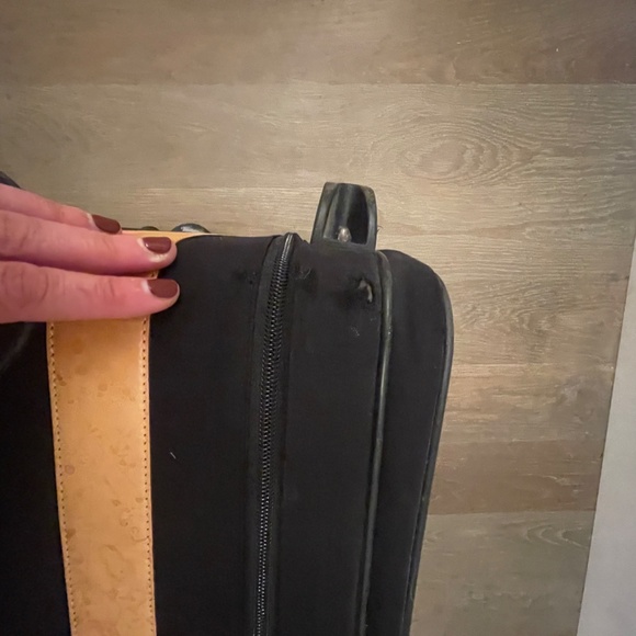 Coach Wheeled Carry-On in Black Canvas with Signature Logo Interior - Picture 16 of 17